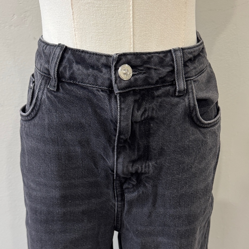 ZARA Raw Hem Wide-Leg Jeans – Size 8 (EUR 40) – Inseam 27” - Picture 7 of 9